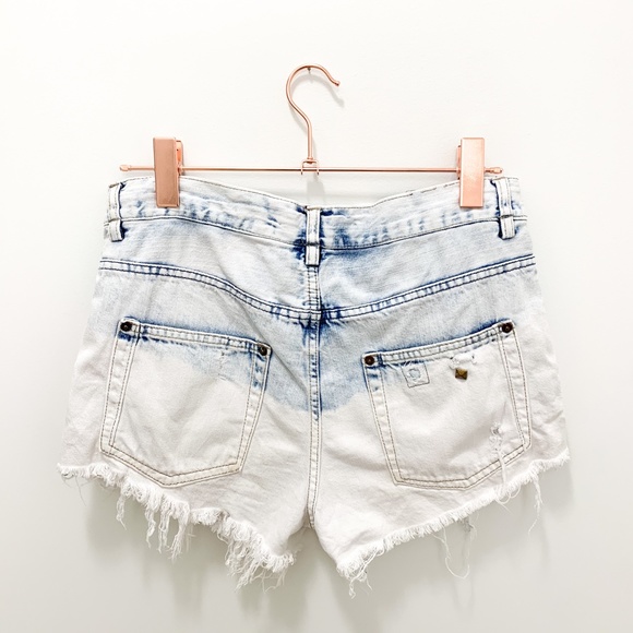 SOLD - ZARA DENIM SHORTS HIGH WAISTED - Picture 7 of 11